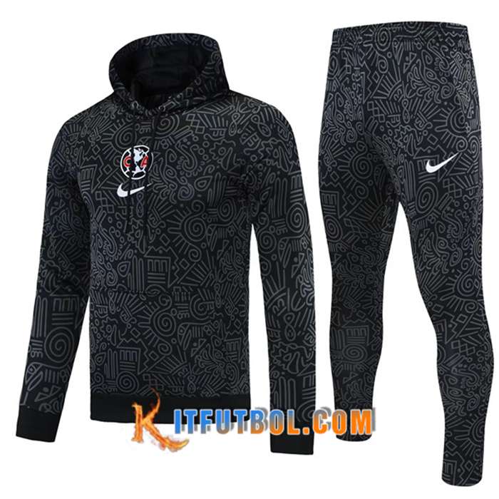 Chaqueta Con Capucha Chandal Foot Club America Negro 2021/2022