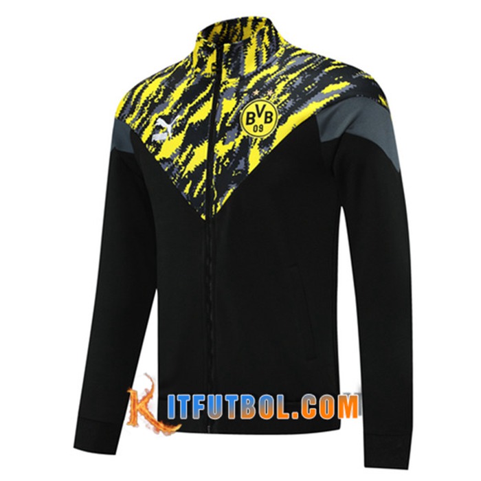 Chaquetas Futbol Dortmund BVB Negro/Amarillo 2021/2022
