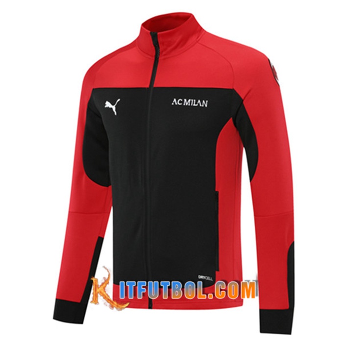 Chaquetas Futbol AC Milan Rojo/Negro 2021/2022