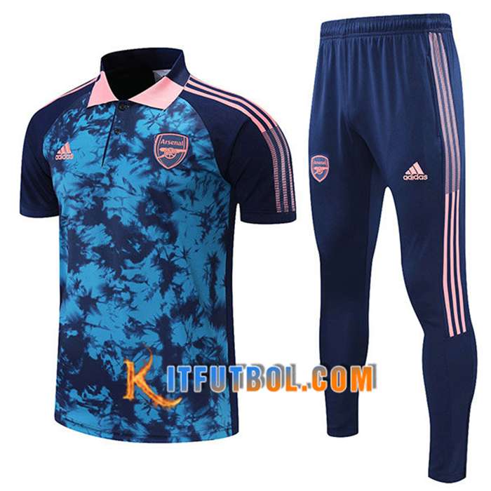 Camiseta Polo Arsenal + Pantalones Azul/Negro 2021/2022