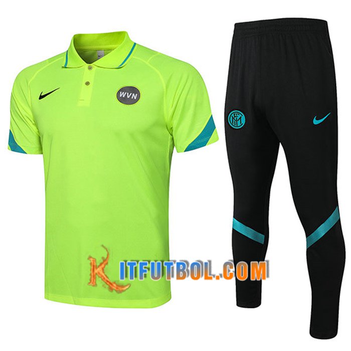 Camiseta Polo Inter Milan + Pantalones Verde 2021/2023