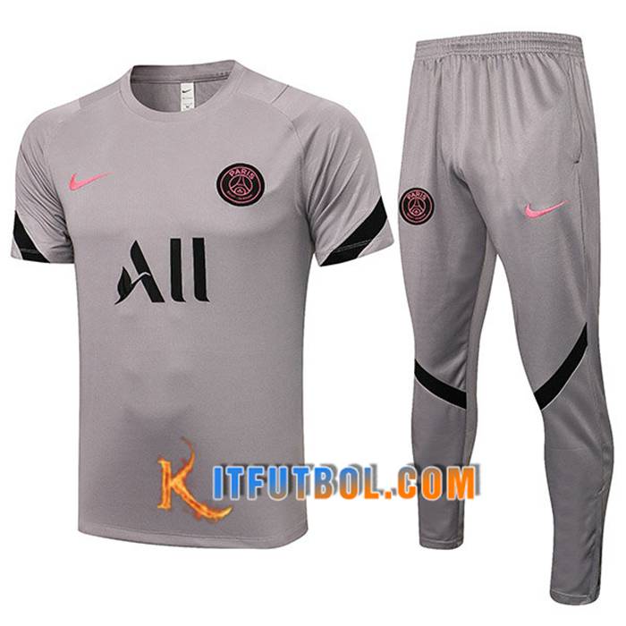 Camiseta Polo Jordan PSG + Pantalones Gris 2021/2022