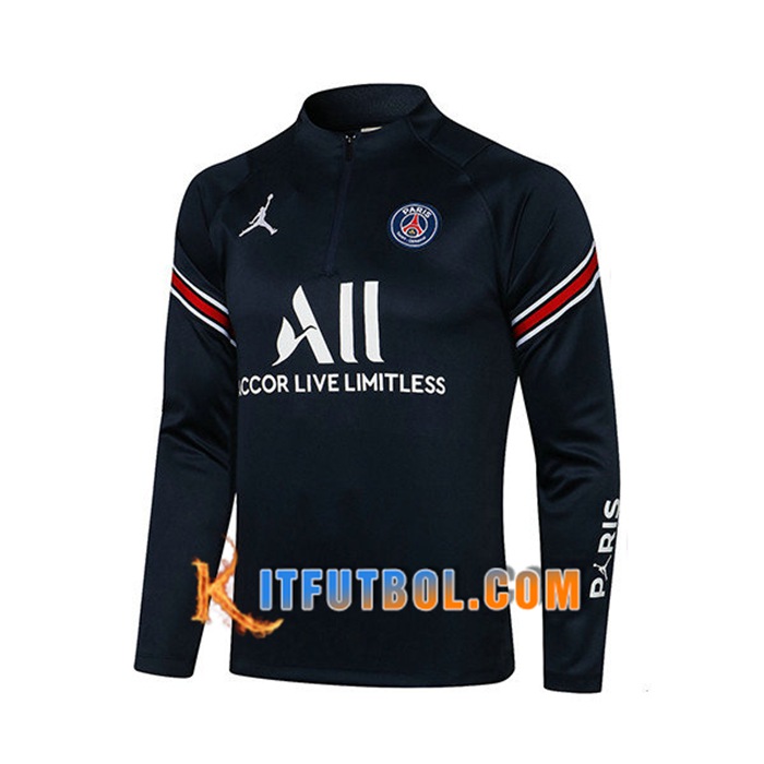 Sudadera De Entrenamiento Jordan PSG Negro 2021/2022