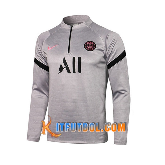 Sudadera De Entrenamiento Jordan PSG Gris 2021/2022