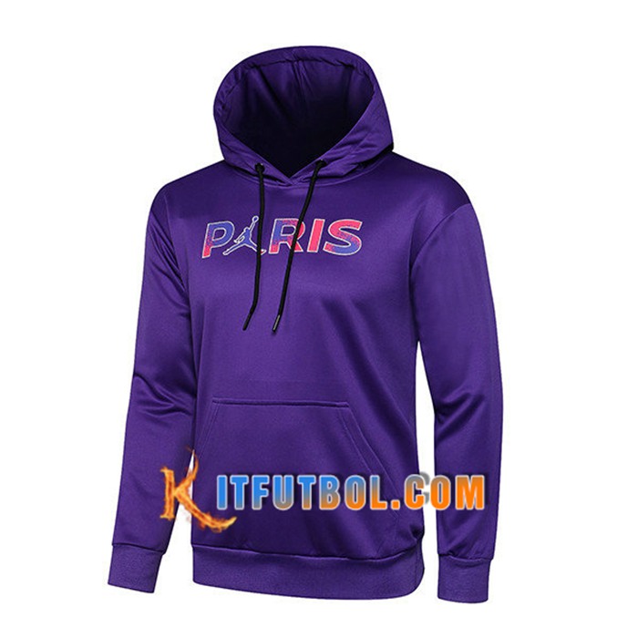 Sudadera De Entrenamiento Capuche Jordan PSG Púrpura 2021/2022