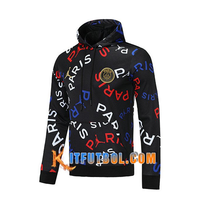 Sudadera De Entrenamiento Capuche Jordan PSG Negro 2021/2022