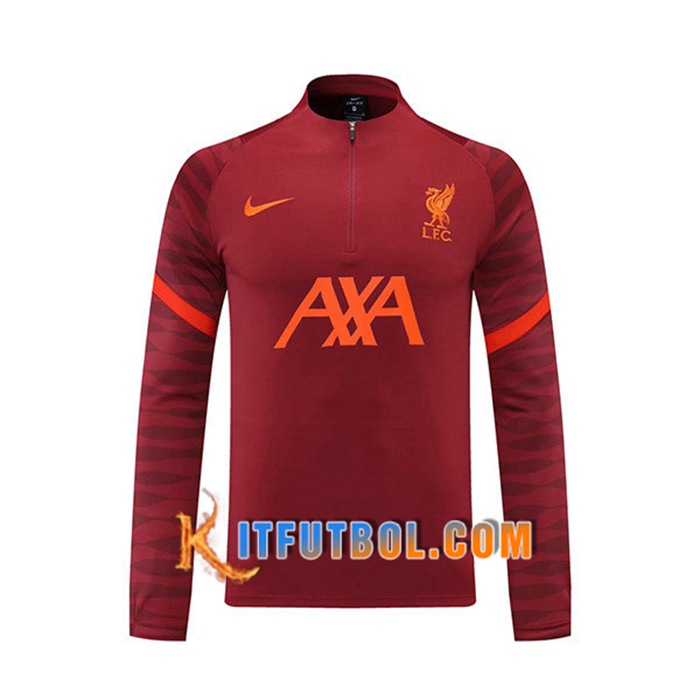Sudadera De Entrenamiento FC Liverpool Rojo 2021/2022