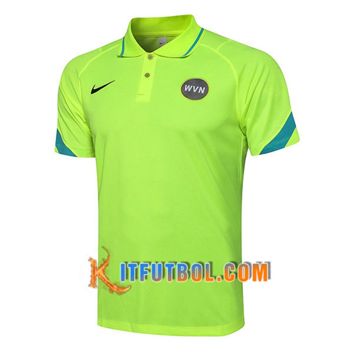 Camiseta Polo Futbol Inter Milan Verde 2021/2023