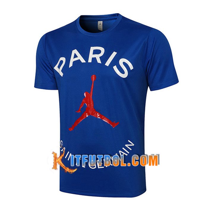 Camiseta Polo Futbol Jordan PSG Azul 2021/2022