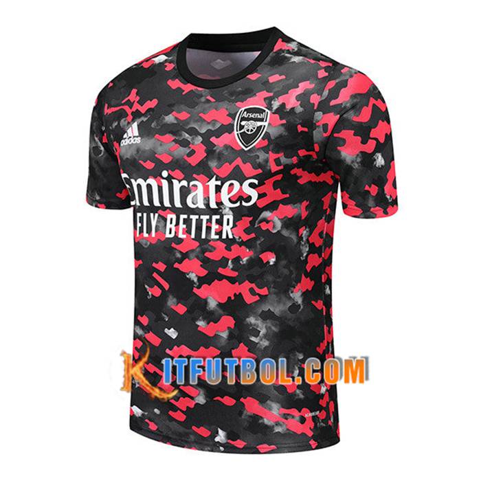 Camiseta Entrenamiento Arsenal Rojo/Negro 2021/2022