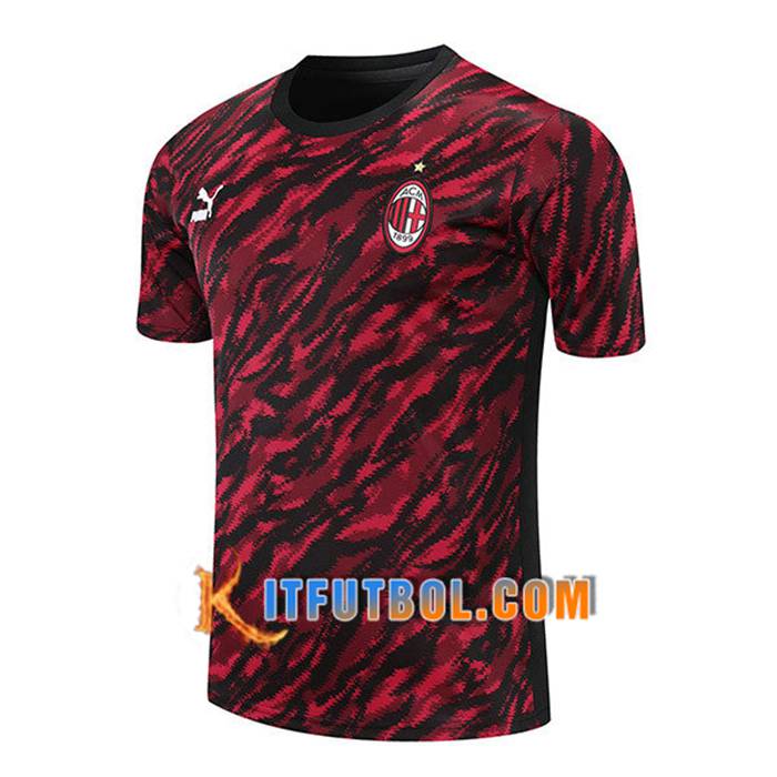 Camiseta Entrenamiento AC Milan Rojo/Negro 2021/2022