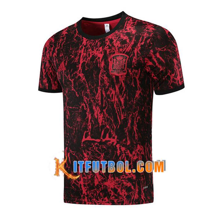 Camiseta Entrenamiento España Rojo/Negro/Amarillo 2021/2022