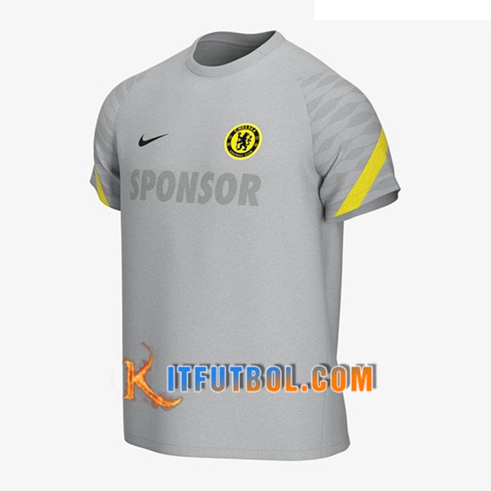 Camiseta Entrenamiento FC Chelsea Gris 2021/2022