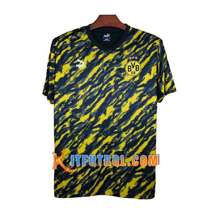 Camiseta Entrenamiento Dortmund BVB Negro/Amarillo 2021/2022