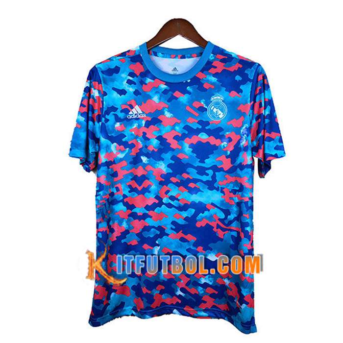 Camiseta Entrenamiento Real Madrid Rojo/Azul 2021/2022