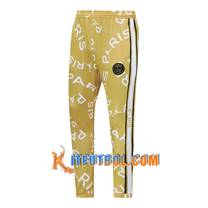 Pantalon Entrenamiento Jordan PSG Amarillo 2021/2022