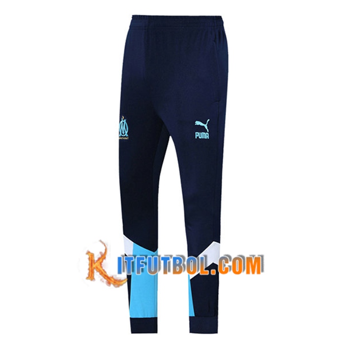 Pantalon Entrenamiento Marsella Blanca/Azul Marino 2021/2022
