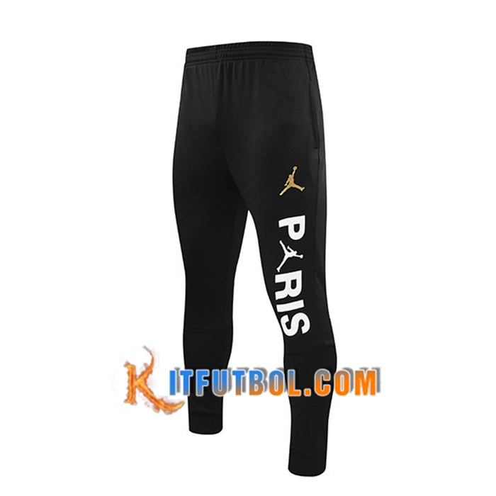 Pantalon Entrenamiento Jordan PSG Negro/Blanca 2021/2022 -01