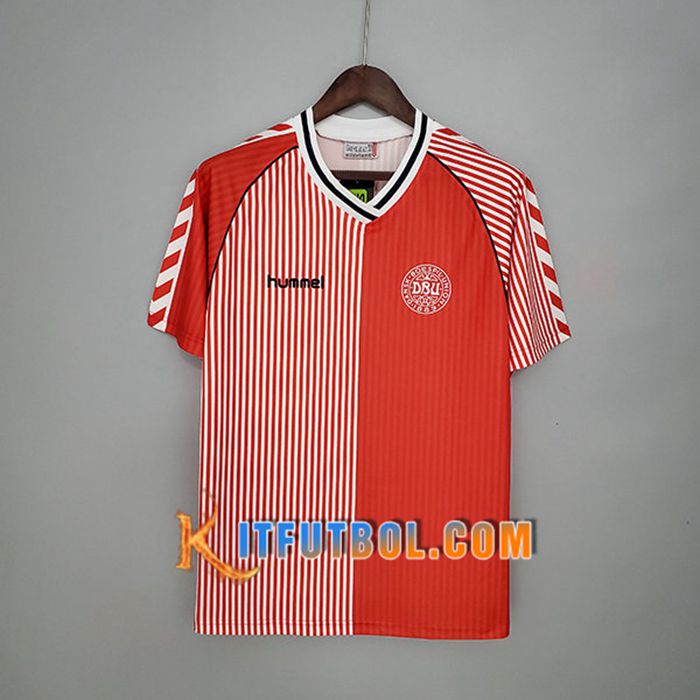 Camiseta Futbol Denmark Retro Titular 1986