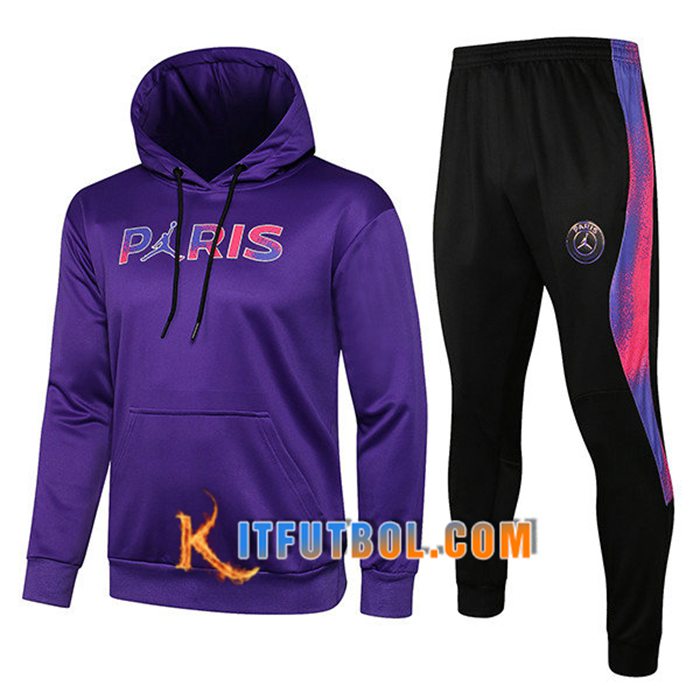 Chaqueta Con Capucha Chandal Jordan PSG Púrpura 2021/2022