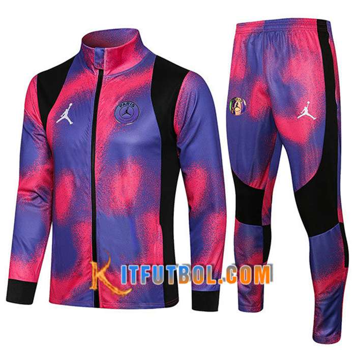 Chandal Equipos De Futbol Jordan PSG Negro/Púrpura/Rojo 2021/2022