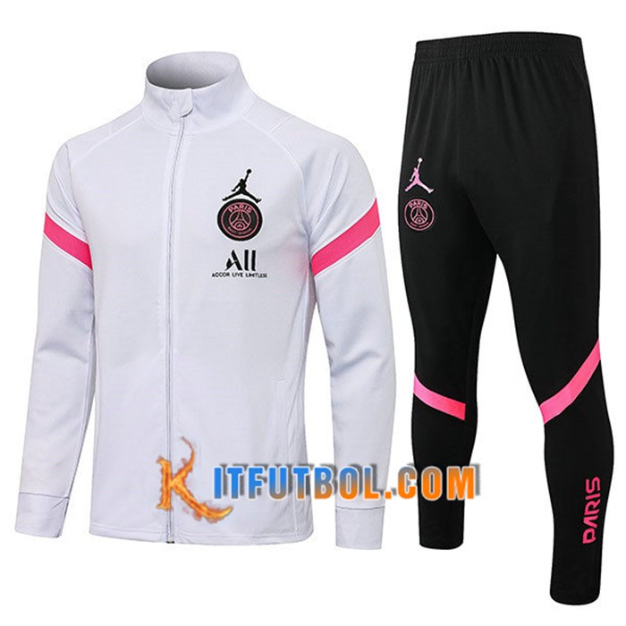 Chandal Equipos De Futbol Jordan PSG Blanca/Rosa 2021/2022