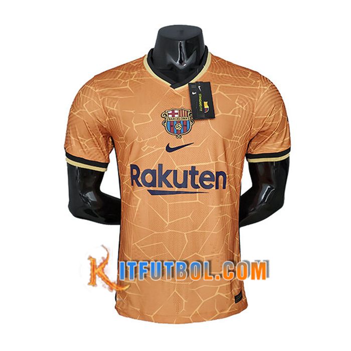 Camiseta Futbol FC Barcelona Alternativo Concept Edition Amarillo 2021/2022