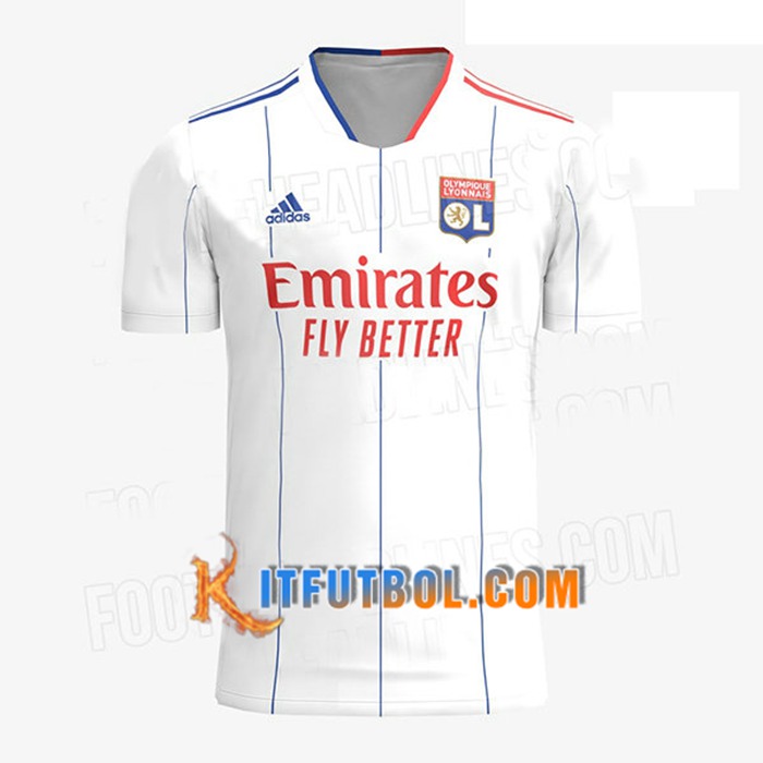 Camiseta Futbol Lyon OL Titular 2021/2022
