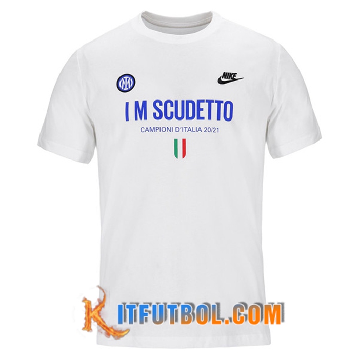 Camiseta Entrenamiento Inter Milan Scudetto Blanca 2021