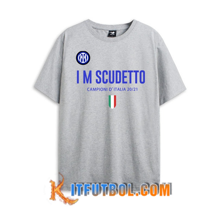 Camiseta Entrenamiento Inter Milan Scudetto Gris 2021