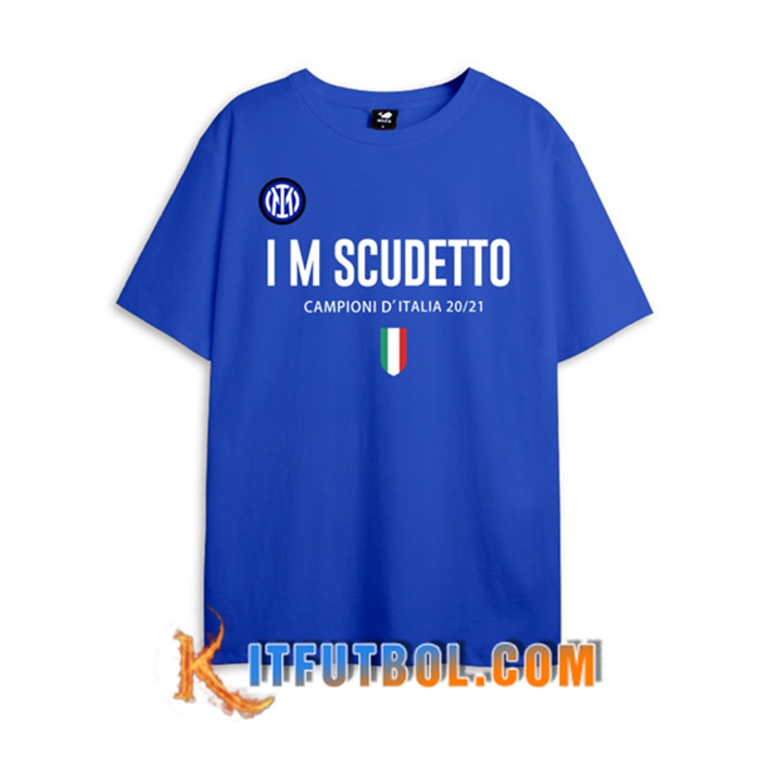 Camiseta Entrenamiento Inter Milan Scudetto Azul 2021