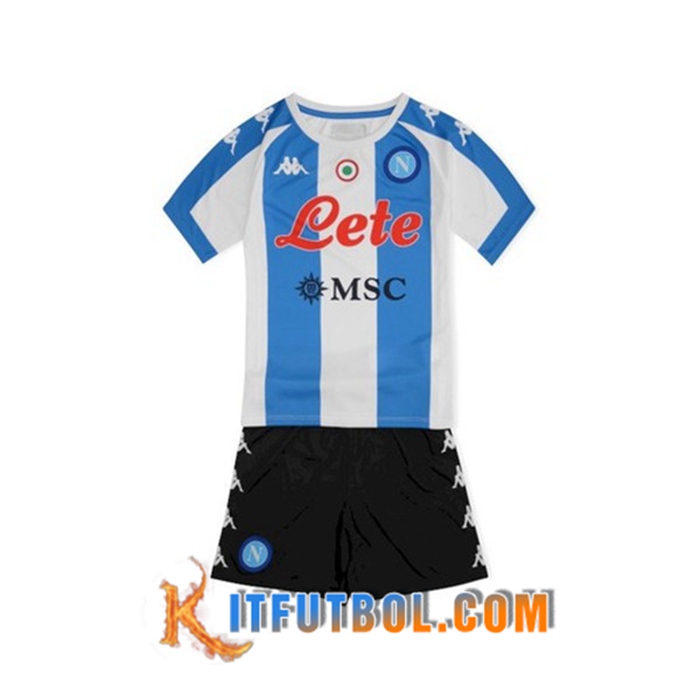 Camiseta Futbol SSC Napoli Niños Fourth 2020/2021
