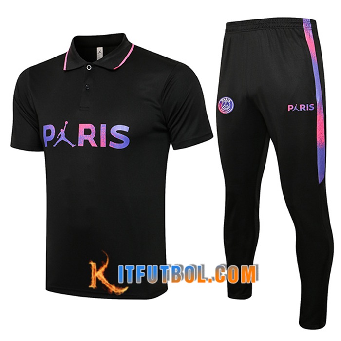 Camiseta Polo Jordan PSG + Pantalones Negro Classic 2021/2022