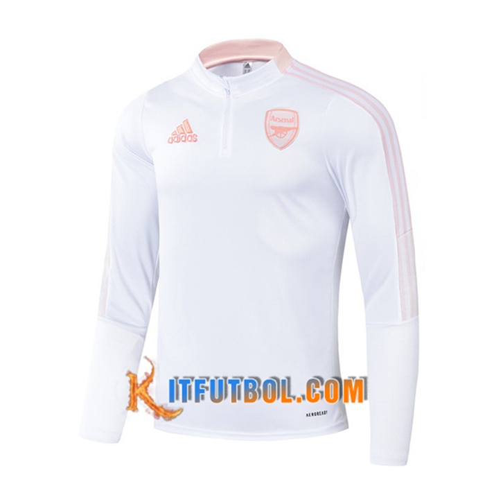 Sudadera De Entrenamiento Arsenal Blanca 2021/2022