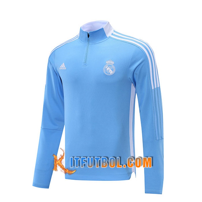 Sudadera De Entrenamiento Real Madrid Azul 2021/2022 -1