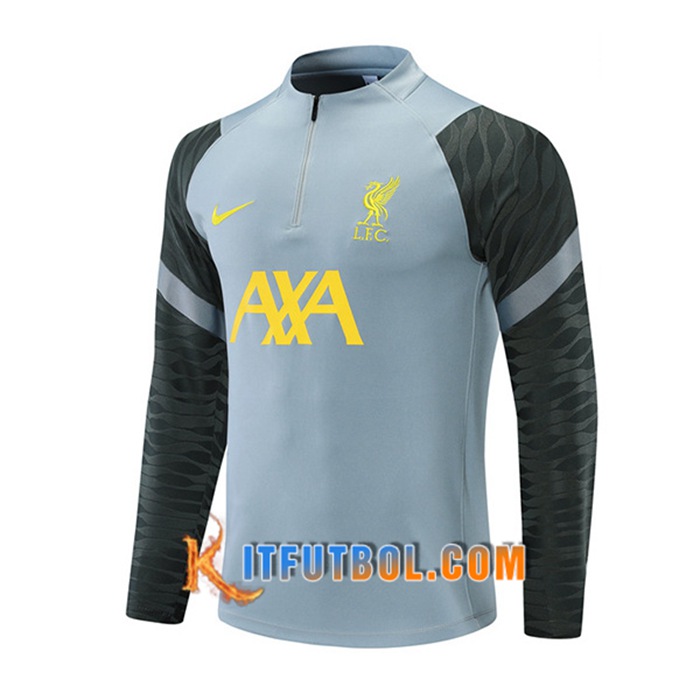 Sudadera De Entrenamiento FC Liverpool Azul Gris Chair 2021/2022