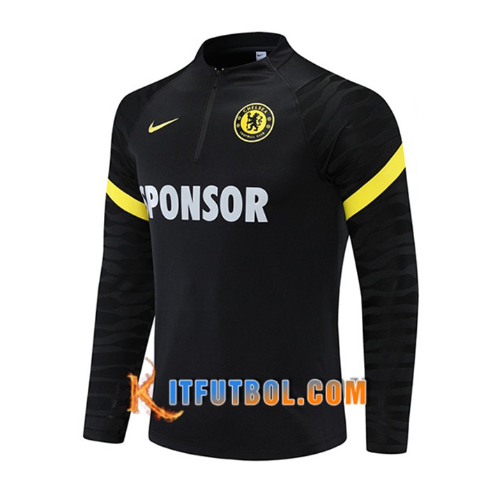 Sudadera De Entrenamiento FC Chelsea Negro 2021/2022 -1