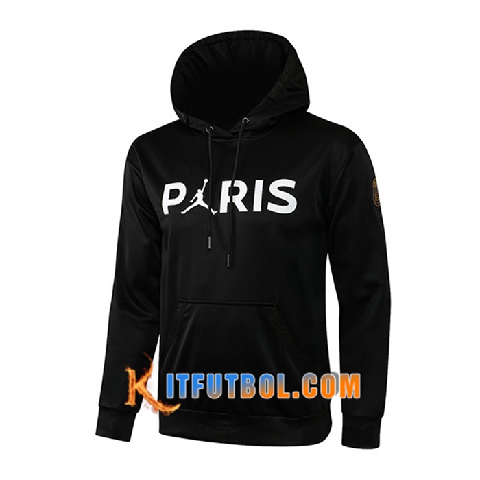 Sudadera De Entrenamiento Capuche Jordan PSG Negro Classic 2021/2022 -1