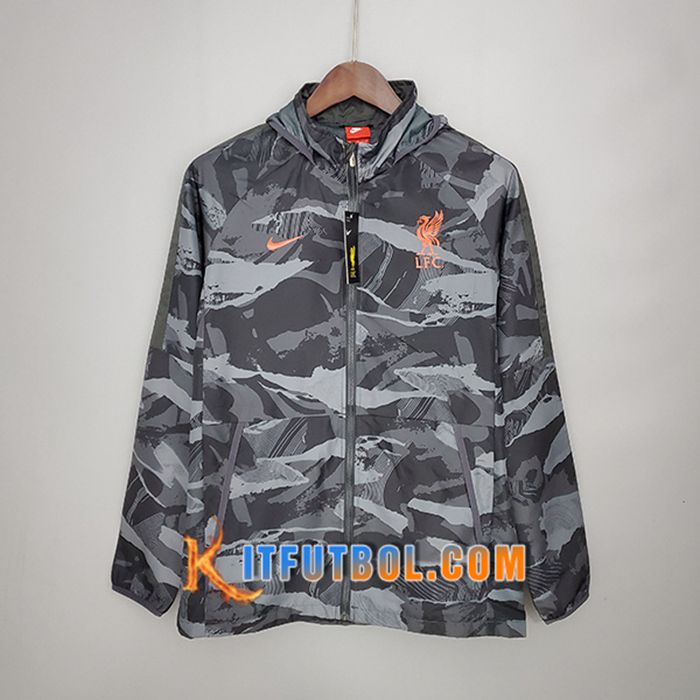 Rompevientos FC Liverpool Negro/Gris 2021/2022