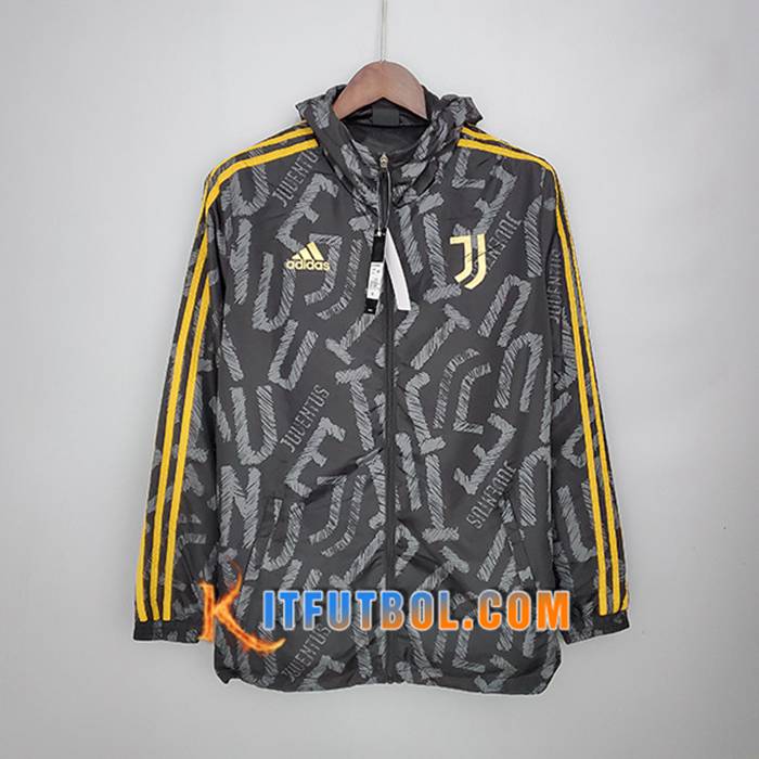 Rompevientos Juventus Negro/Gris 2021/2022