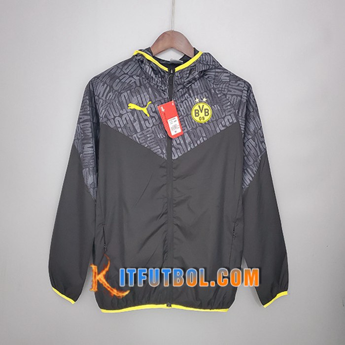 Rompevientos Dortmund BVB Negro/Gris 2021/2022