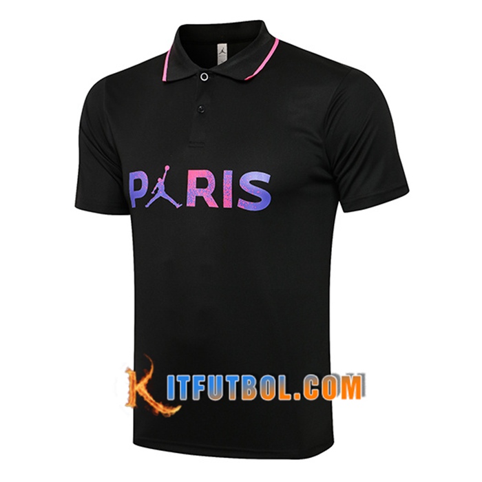 Camiseta Polo Jordan PSG Negro Classic 2021/2022