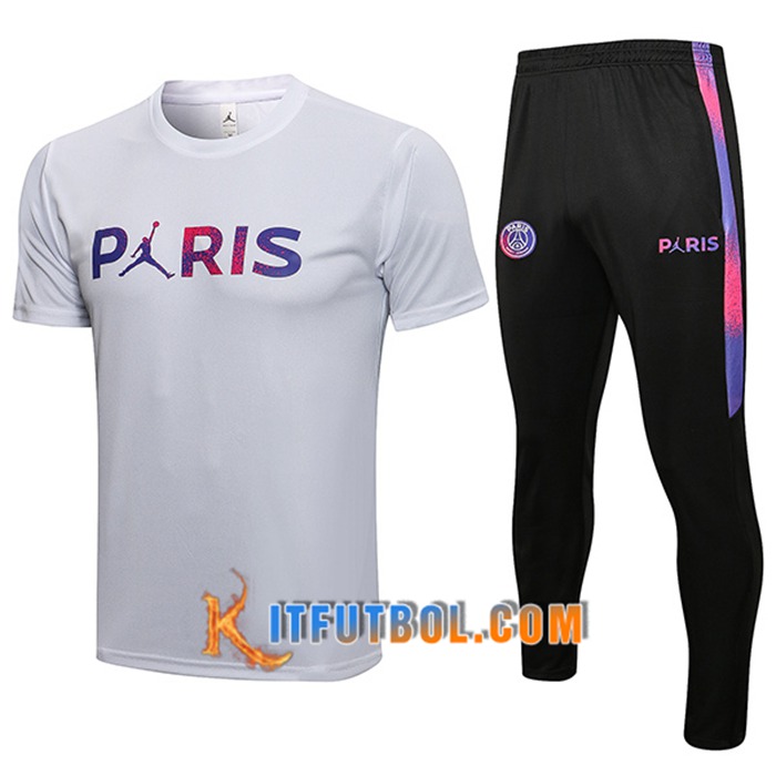 Camiseta Entrenamiento Jordan PSG + Pantalones Blanca 2021/2022