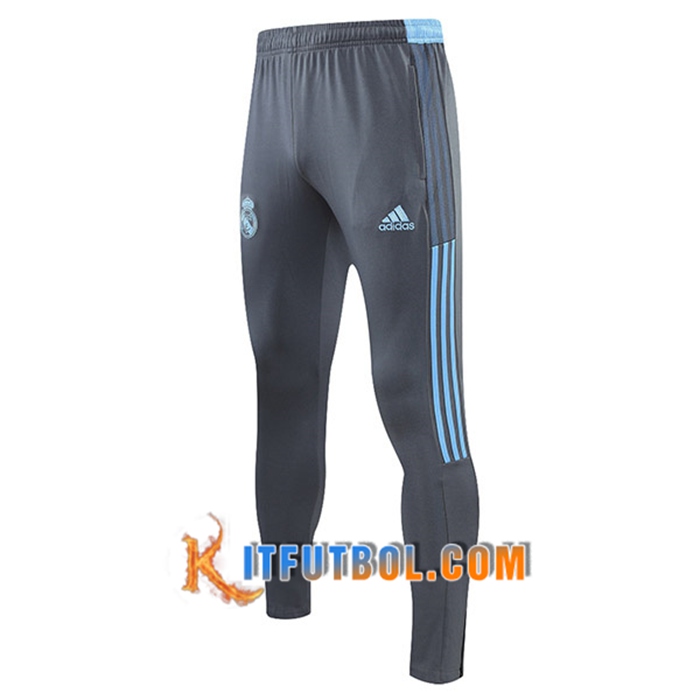 Pantalon Entrenamiento Real Madrid Gris Claro 2021/2022 -1