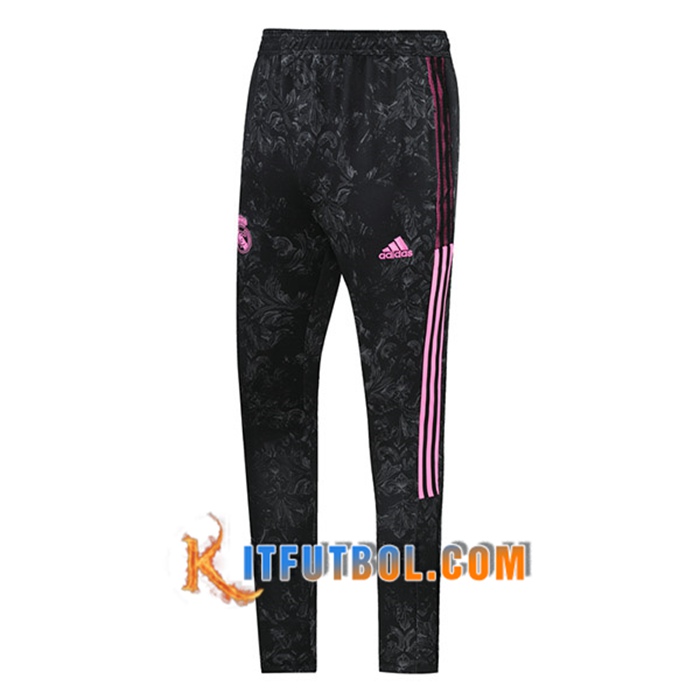 Pantalon Entrenamiento Real Madrid Negro/Rosa 2021/2022