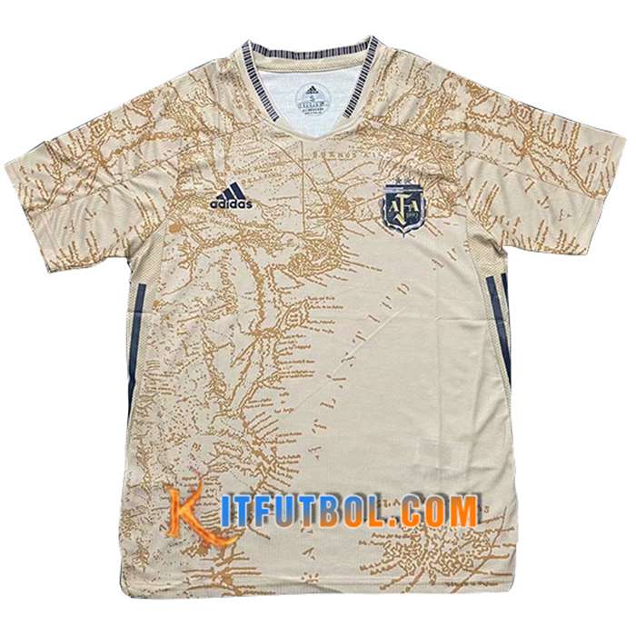 Camiseta Futbol Argentina Commemorative Edition Amarillo 2021