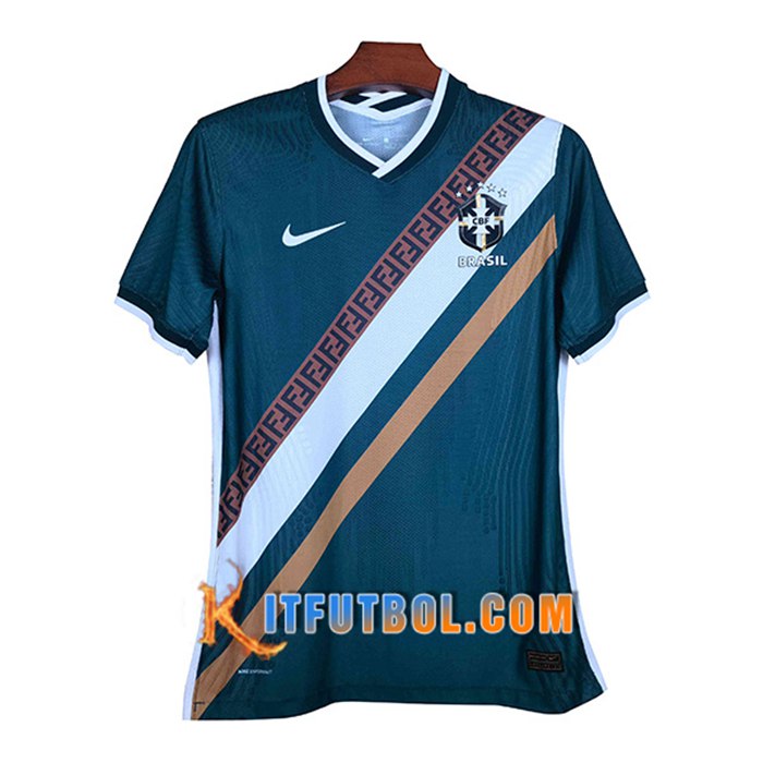 Camiseta Futbol Brasil Player Verde 2021
