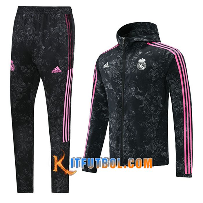 Chaqueta Con Capucha Chandal Real Madrid Blanca 2021/2022