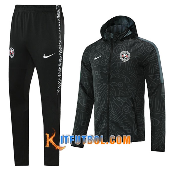Chaqueta Con Capucha Chandal Club America Negro 2021/2022