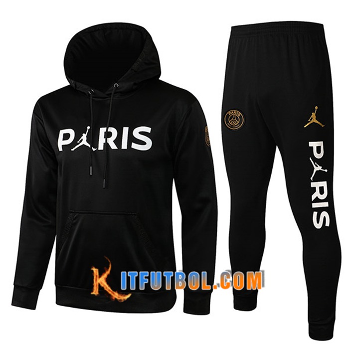 Chaqueta Con Capucha Chandal Jordan PSG Negro 2021/2022